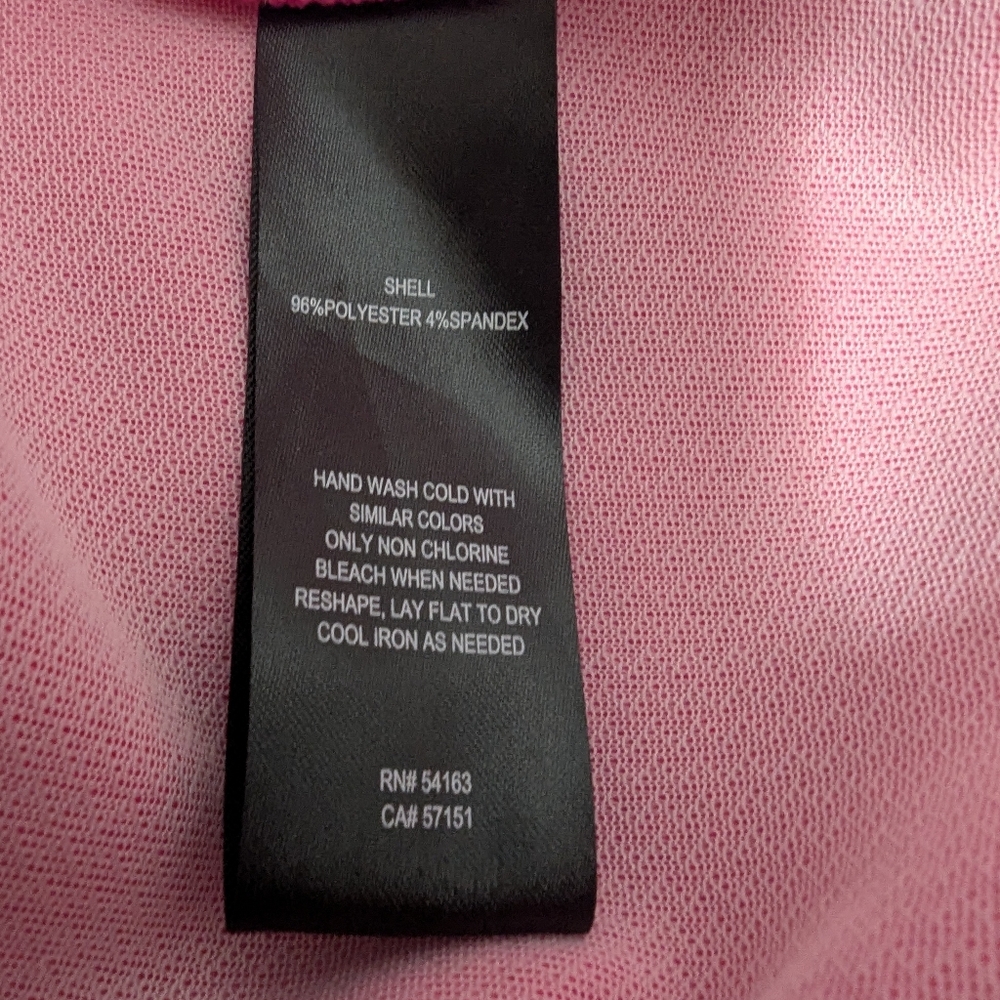 Jessica Howard Hot Pink Sleeveless Shift Dress with White Trim - Picture 4 of 4